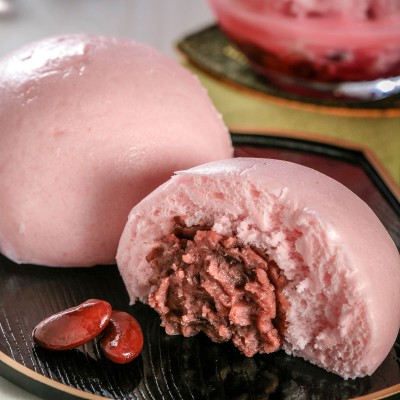 ซาลาเปานมเย็นถั่วแดง - Red Bean  Bun